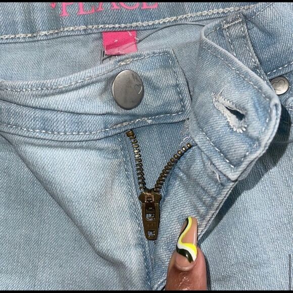 The Childrenās Place Girlās Basic Super Skinny Light WashāDenim Jeans Size 14 - Picture 4 of 7